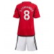 Maillot de foot Manchester United Bruno Fernandes #8 Domicile vêtements enfant 2023-24 Manches Courtes (+ pantalon court)